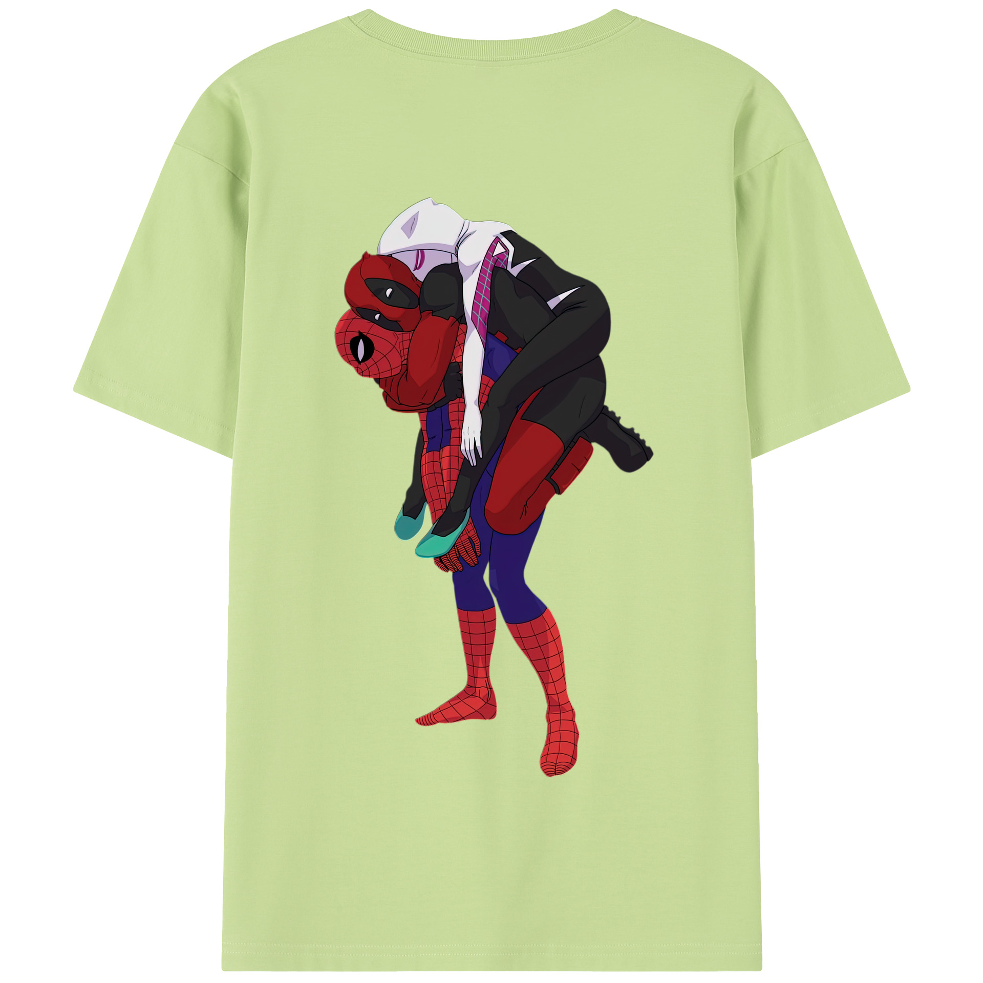 （画像用） Deadpool デッドプール 綿100％半袖Tシャツ（背面プリント）